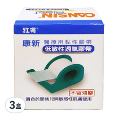 CANSIN 醫療用黏性膠帶 未滅菌, 1入, 3盒