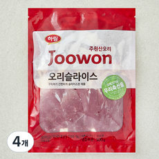 주원산오리 오리 슬라이스 (냉장), 4개, 500g