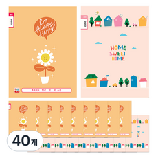 YOUNG ART 女童用聯絡簿 窄格 24張, 隨機出貨, 40個