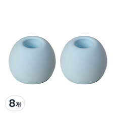 RIVER-GREEN 簡約珪藻土牙刷架 圓形, 藍色, 8個