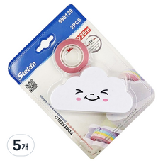 STELAN 테이프 컷팅 디스펜서, 5개, 화이트