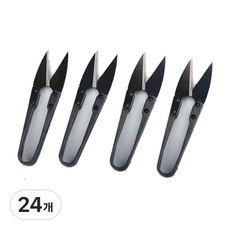 에이비엠코리아 쪽가위 10.5cm, 혼합색상, 24개