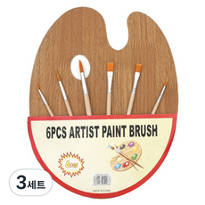 Toppia 簡易畫筆6件組 + 調色盤組合 TPYE2, 3套