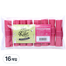 Cell Ribbon Volume Roll Star Churros 捲髮卷, 粉色, 16入