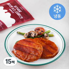 브랜드닭 닭가슴살 콜라겐 소스 스테이크 숯불치킨맛 (냉동), 85g, 1개입, 15개