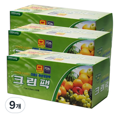 크린팩 200매 소 17 x 25 cm, 9개