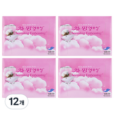 Estheotigen迷人壓花純棉低刺激高級化妝棉, 100件, 12個