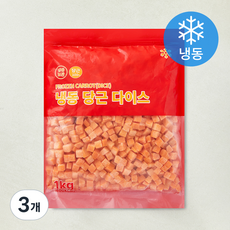 당근 다이스 (냉동), 3개, 1kg