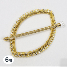 창안애 커튼비녀 12.5 x 22 cm, 엔틱, 6개