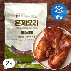 건강한끼 중국산 훈제 오리 (냉동), 800g, 2개