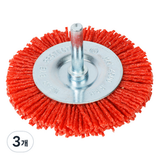 워크프로 나일론 평브러쉬 드릴용 75mm WP407017, 3개