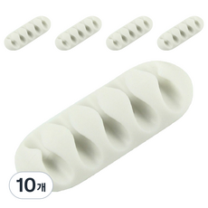 聖誕節編繩整理器多功能電線整理器, 10個, 白色