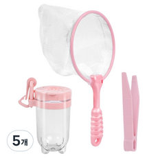 썸즈마인 곤충관찰 곤충채집통 핑크 3종 세트, 5개