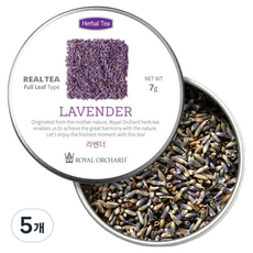 로얄오차드 실버틴 라벤더 허브 잎차, 7g, 1개입, 5개