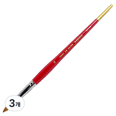 BABARA 인조 혼합모 둥근 수채화붓 30R, 16호, 3개