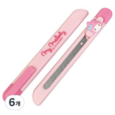 buyhearts 口袋美工刀 小 P-MMCT, 6個, 美樂蒂