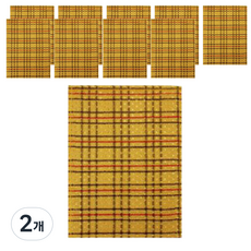 Songwol 松月 夏芙蓮 格紋義大利巾, 黃色, 2個