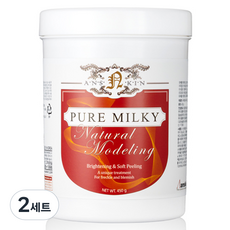 안스킨 내추럴 퓨어 밀키 모델링팩 450g + 팩도구 3종 세트, 2세트