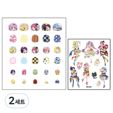 Chriskind 國小生用指甲貼 星光樂園 + 紋身貼紙 隨機出貨, PJS001, 2個