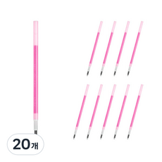 PILOT 百樂 Frixion 多色超細魔擦筆專用筆芯 0.38mm LFBTRF12UF, 粉紅色, 20個