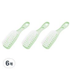 World Clean 粉彩迷你運動鞋刷, 綠色, 6個