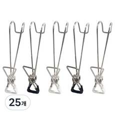 월드크린 스테인리스 논슬립 다용도 집게, 랜덤발송, 25개