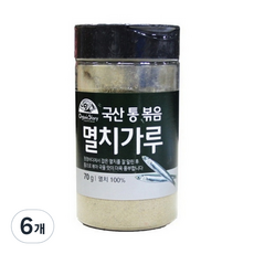 오가닉스토리 통 볶음 멸치가루, 70g, 6개