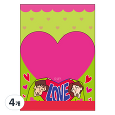 蠟筆小新雙功能便條紙, 4個, 肉麻時刻, 1入