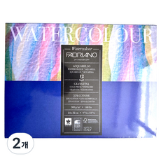 파브리아노 뉴워터칼라스케치북 17312432-1SIDE GLUED PADS 300g NW06, 240 x 320 mm, 12매, 2개