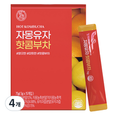 힐스랩 자몽유자 핫콤부차, 5g, 15개입, 4개