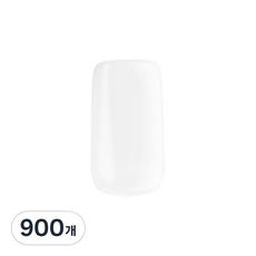 補充用人造美甲片 全甲片 6號, 補充用 全甲片 透明色 6號, 900個