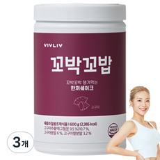 비브리브 꼬박꼬밥 챙겨먹는 한끼쉐이크 고구마, 600g, 3개