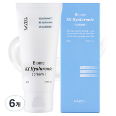 라비엘 바이옴 8X 히알루론산 수분 크림, 6개, 80ml