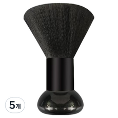 Greenuer 簡約男士柔軟刮鬍刷 黑色, 5個, 1入