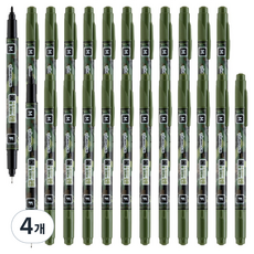 Lineplus 水擦拭水性OHP筆 M F, 黑色