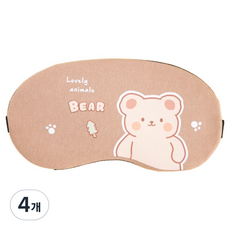 Tidyhome 小熊眼罩, 4個, 1入