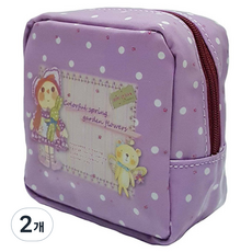 lapezzo 사각 시크릿 파우치 도트, 핑크, 2개