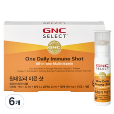 GNCSELECT 원데일리 이뮨샷 멀티비타민, 7회분, 6개
