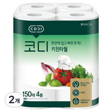코디 키친타월, 4롤, 2개