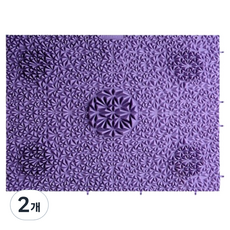 LUCY MARKET 組合式足部指壓墊 40 x 30 cm, 紫色, 2個