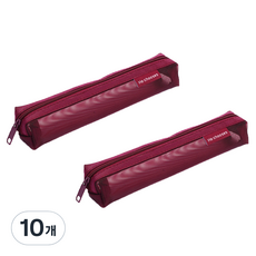 Kohimo 纖薄款透視網眼網紗筆袋 4W108, 10個, 紅色