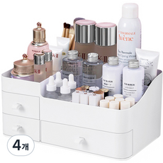 chinada 化妝品收納盒, 白色, 4個
