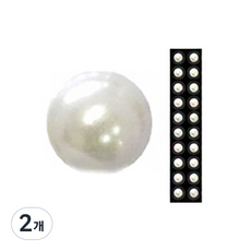와사비네코 쥬얼리 귀지압패치 L 4.0mm 20p, 화이트진주, 2개