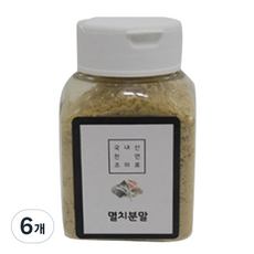 딜리셔스마켓 멸치 가루 소형, 50g, 6개