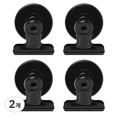 Mraban 磁吸不鏽鋼夾 黑色, 2個