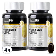 인테로 비타민E 컴플렉스 45g, 90정, 4개