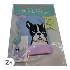 Nanoplan 星星鬥牛犬五指襪, 2個