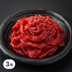 자유방목 호주산 목초 앞다리 불고기용 (냉장), 3개, 250g