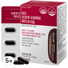 웰업 로엘 초임계 쏘팔메토 옥타코사놀 27g, 5개, 30정