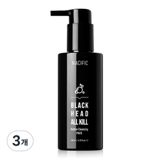 NACIFIC 黑頭潔淨水洗式面膜, 1入, 3個
